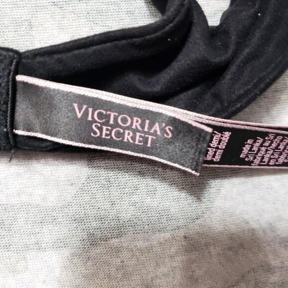 Victoria s Secret Bra Womens 32C‎ Black Body By Victoria Underwired - Picture 4 of 8